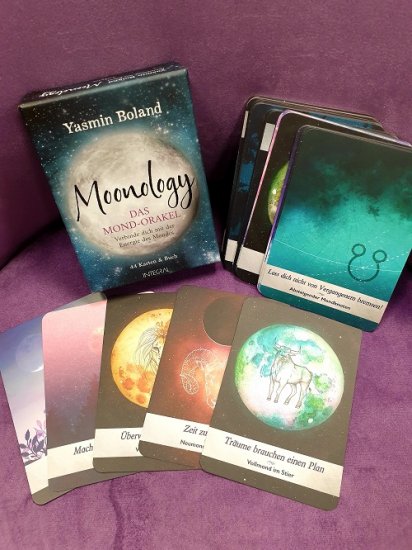 Moonology – Das Mond-Orakel - Kartenset und Buch - zum Schließen ins Bild klicken