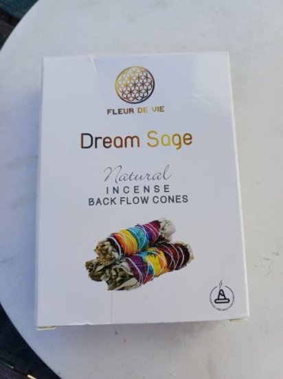 Dream Sage Rückflusskegel - Fleur De Vie - 10 Stück - zum Schließen ins Bild klicken