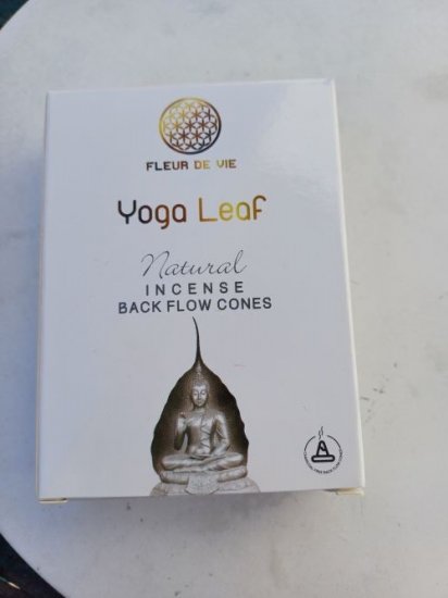 Yoga Leaf Rückflusskegel - Fleur De Vie - 10 Stück - zum Schließen ins Bild klicken