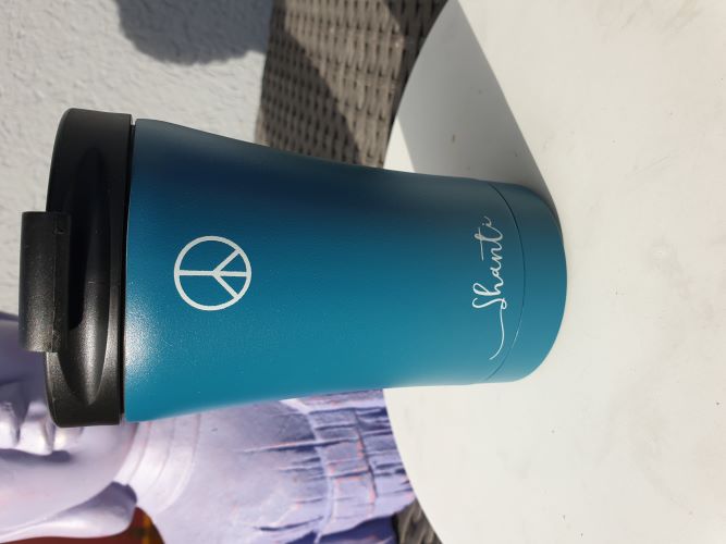 »Shanti« Coffee to go-Becher aus Edelstahl - 280 ml - zum Schließen ins Bild klicken