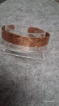 Kupfer Armband mit Relief Muster,Streifen ,magnetisch - biegsam Kupfer Armband mit Relief Muster,Streifen ,magnetisch - biegsam